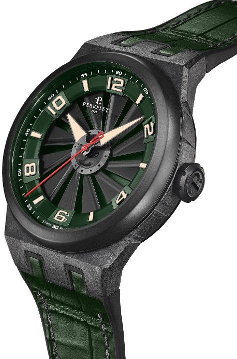 Obrazek Perrelet Turbine Carbon Forest Green