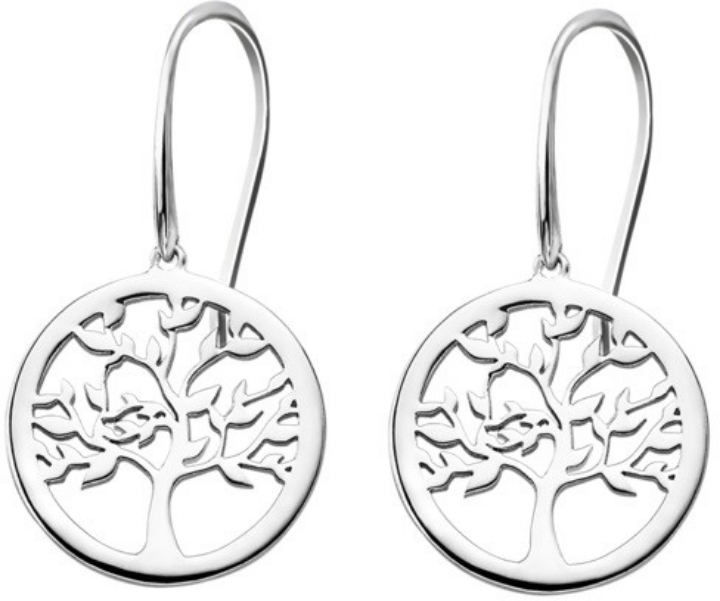 LOTUS SILVER kolczyki TREE OF LIFE