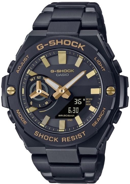 Casio G-Shock G-Steel Black x Gold Series