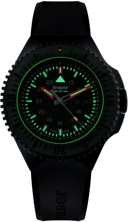 Obrazek Traser P69 Black Stealth Green Rubber + UV svítilna zdarma