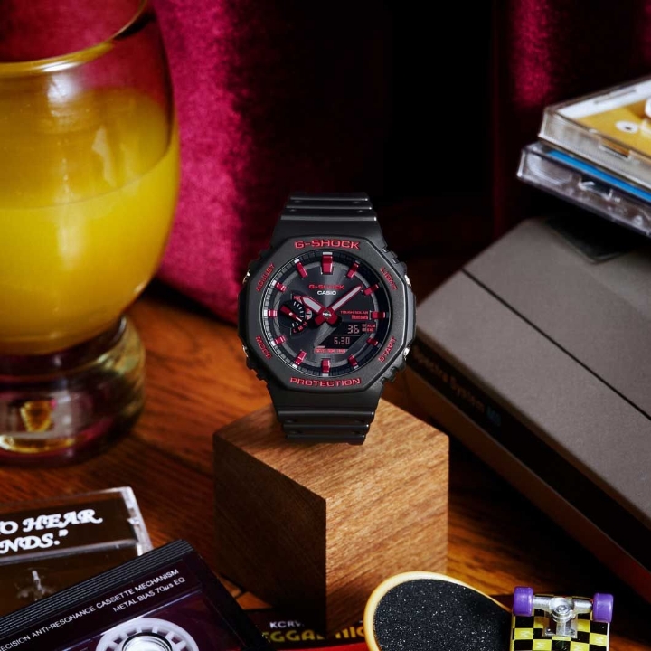 Casio G-Shock Carbon Core Guard Tough Solar Bluetooth Ignite Red Series