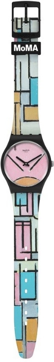 Obrazek Swatch Composition in Oval with Color Planes 1 by Piet Mondrian