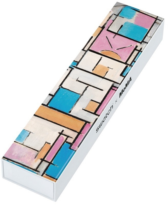 Obrazek Swatch Composition in Oval with Color Planes 1 by Piet Mondrian