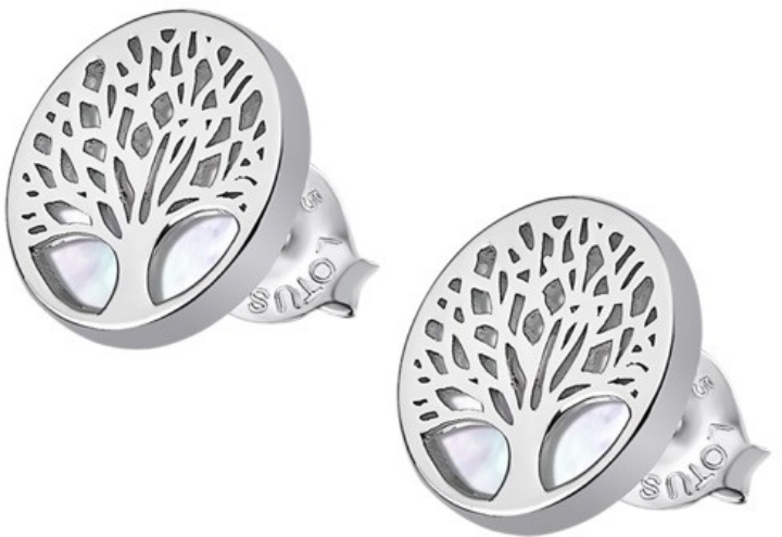 Obrazek LOTUS SILVER kolczyki TREE OF LIFE