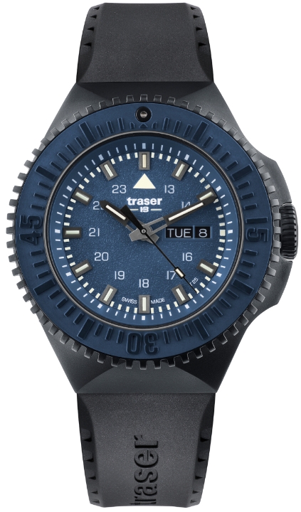 Obrazek Traser P69 Black Stealth Blue Rubber + UV svítilna zdarma