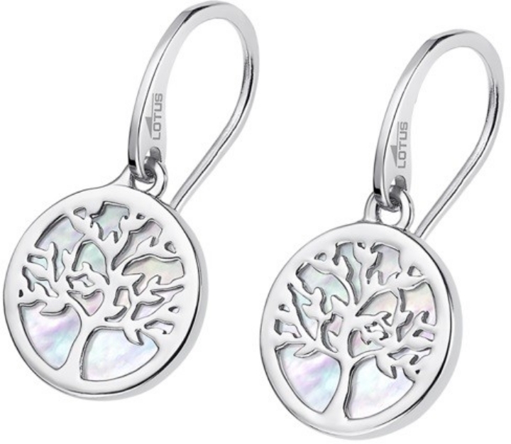 Obrazek LOTUS SILVER kolczyki TREE OF LIFE