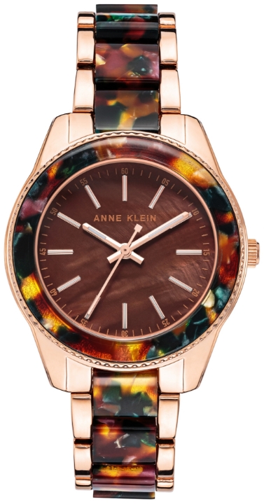 Anne Klein Pearlescent Resin Bracelet Watch