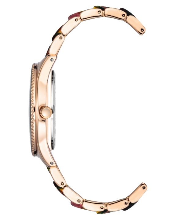 Anne Klein Pearlescent Resin Bracelet Watch