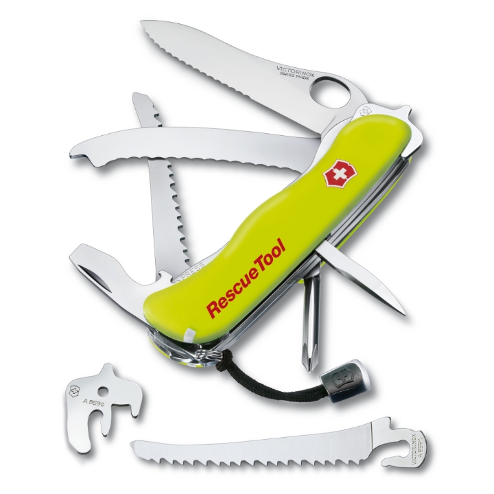 Scyzoryk Victorinox Rescue Tool, 111mm, Nylon, żółty, etui