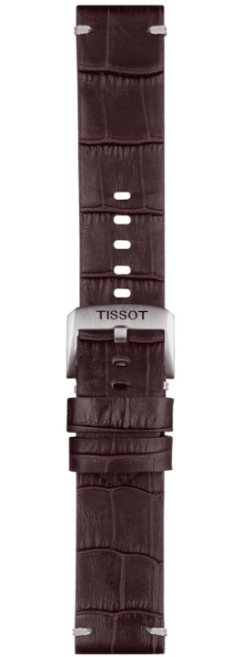 SKÓRZANY BRĄZOWY PASEK TISSOT 22 MM