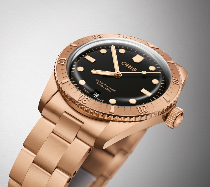 Obrazek Oris Divers Sixty-Five Cotton Candy Sepia