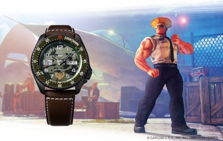 Seiko 5 Sports Street Fighter V Limited Edition GUILE - Indestructible Fortress