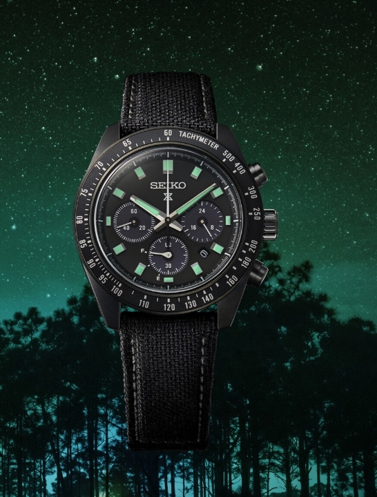 Obrazek Seiko Prospex Speedtimer The Black Series ‘Night Vision’ Solar Speedtimer Chronograph