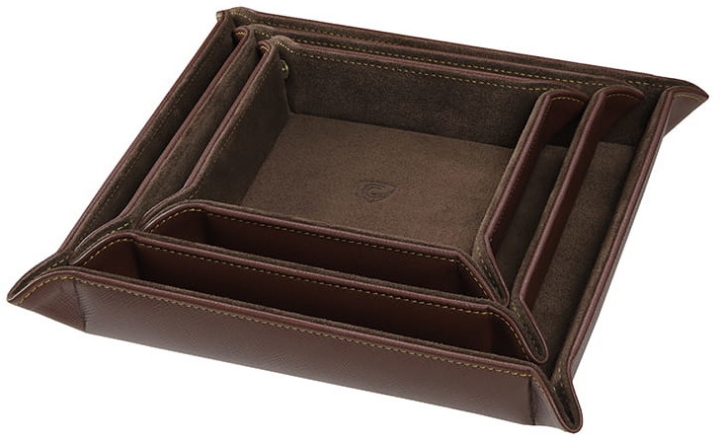 COSMA DESIGN TRAY SET BRĄZ ZAMSZ-SKÓRA