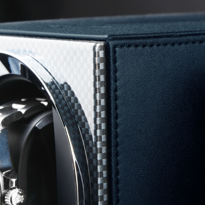 Obrazek Watch Winder Moon Carbon / Blue