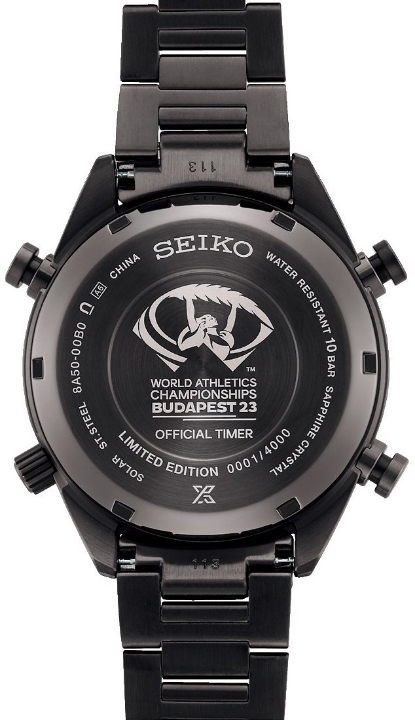 Obrazek Seiko Prospex Speedtimer 1/100 sec Solar Chronograph World Athletics Championships Budapest 23 L.E.