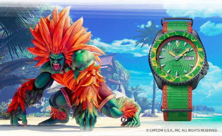 Seiko 5 Sports Street Fighter V Limited Edition BLANKA - Call Of The Wild