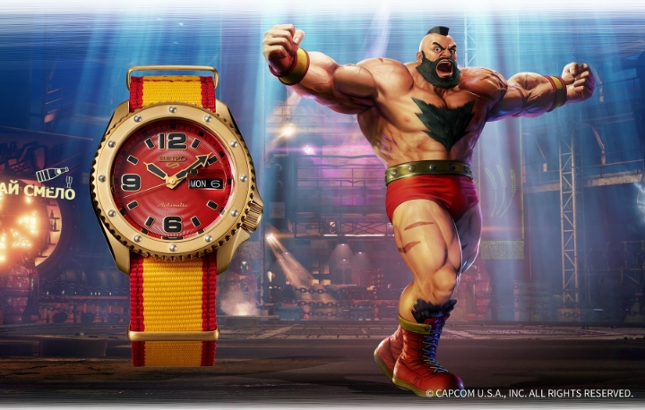 Seiko 5 Sports Street Fighter V Limited Edition ZANGIEF - Iron Cyclone