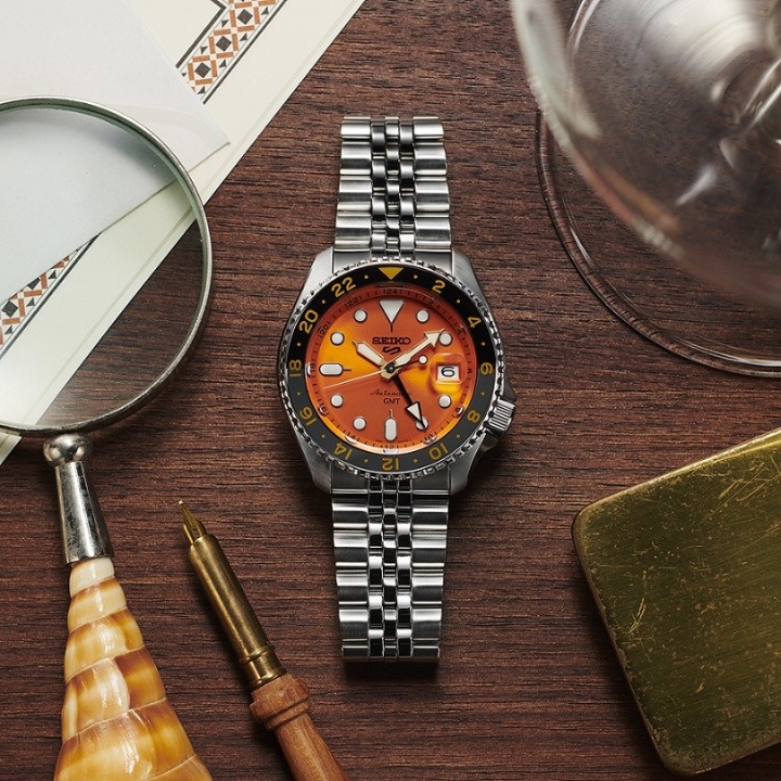 Seiko 5 Sports 'Mikan Orange' GMT