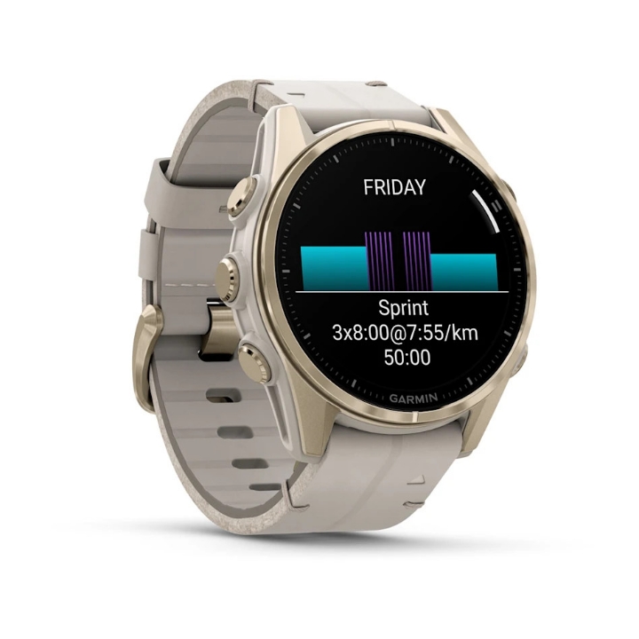 Obrazek Garmin Fenix 8 43mm, AMOLED Sapphire, Soft Gold