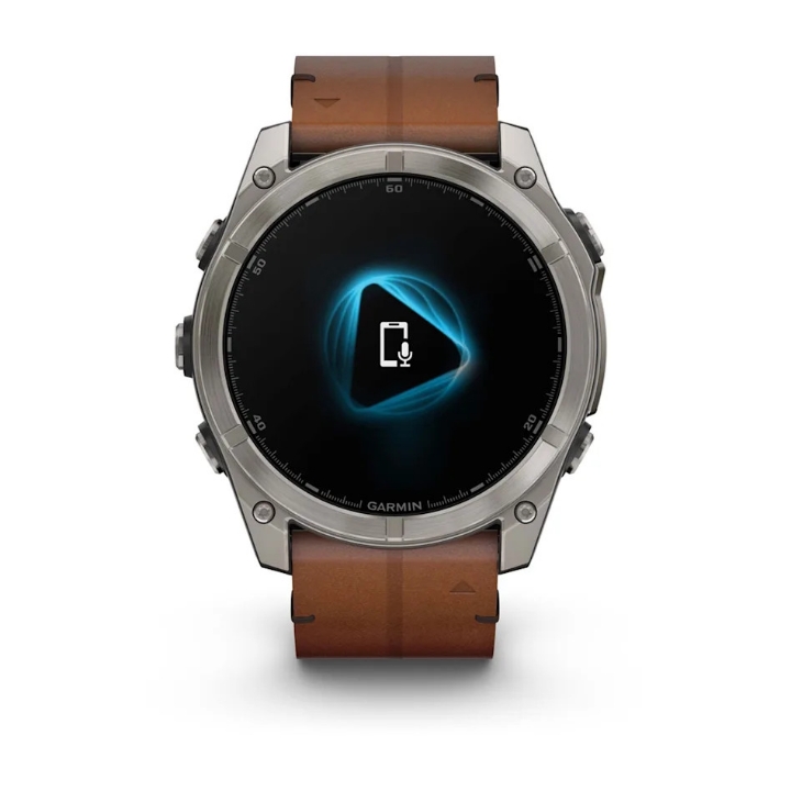 Obrazek Garmin Fenix 8 51 mm, AMOLED Sapphire, Tytan, Pasek Chestnut