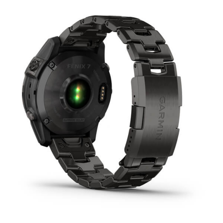 Obrazek Garmin Fenix 7 Sapphire,Crbn Gry DLC Ti/Vntd Ti Bnd, GPS Watch