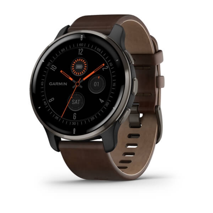 Obrazek Garmin Venu 2 Plus with Black + Slate, leather