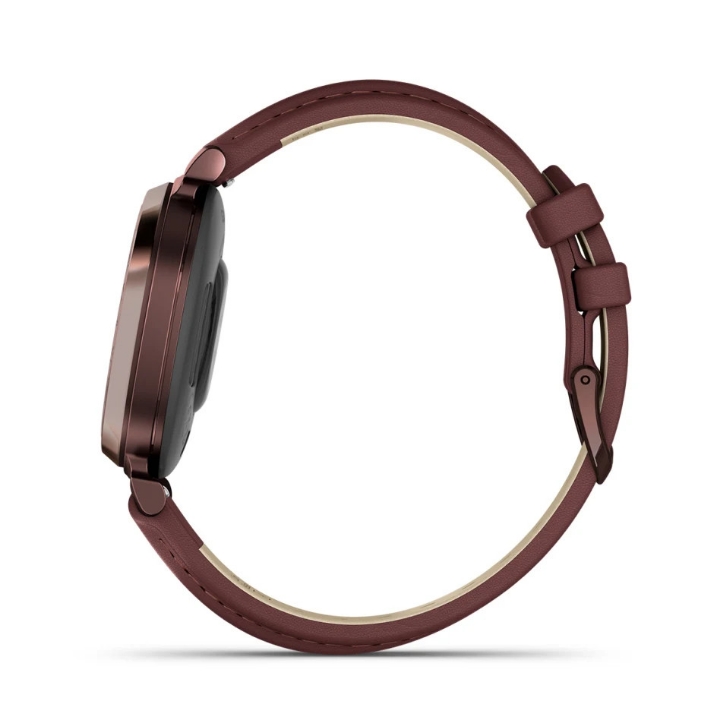 Obrazek Garmin Lily 2 Classic Dark Bronze ze skórzanym paskem w kolorze Mulberry