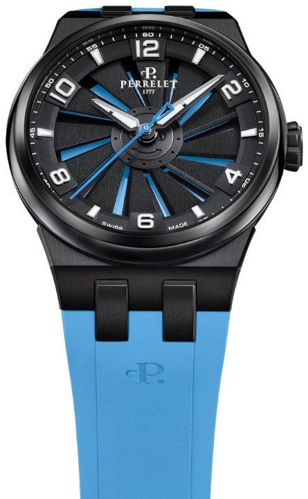 Perrelet Turbine Titanium 41 Ice Blue