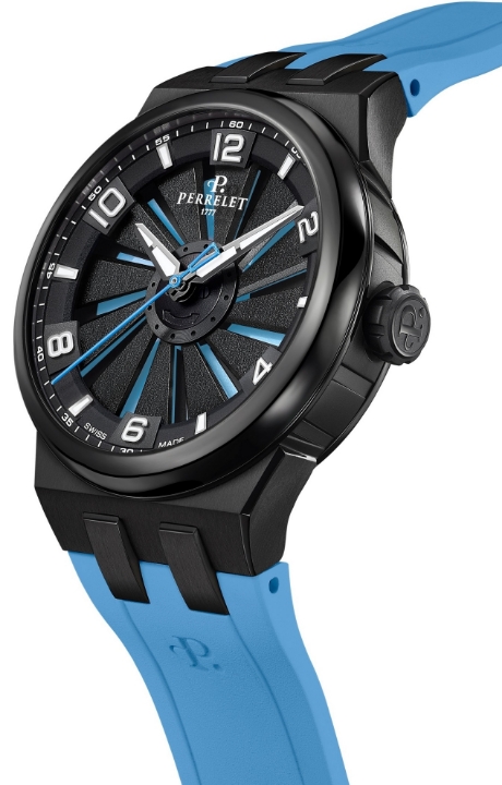 Perrelet Turbine Titanium 41 Ice Blue