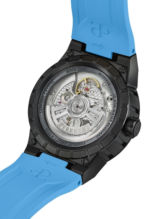 Perrelet Turbine Titanium 41 Ice Blue