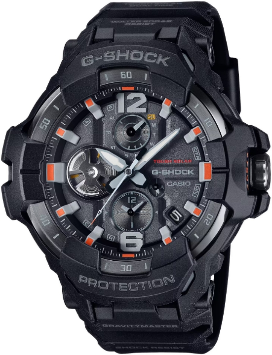 Casio G-Shock GravityMaster Black and Emergency Colours Series