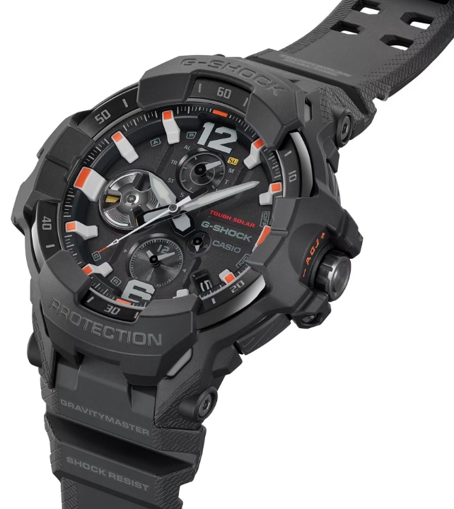 Casio G-Shock GravityMaster Black and Emergency Colours Series