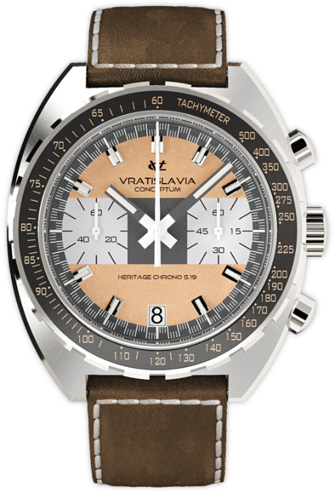 Vratislavia Conceptum Heritage Chrono S.19 Brązowy pasek